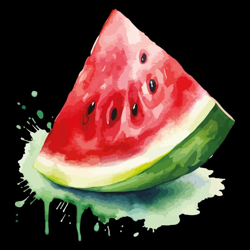Wassermelone Aquarell Splash