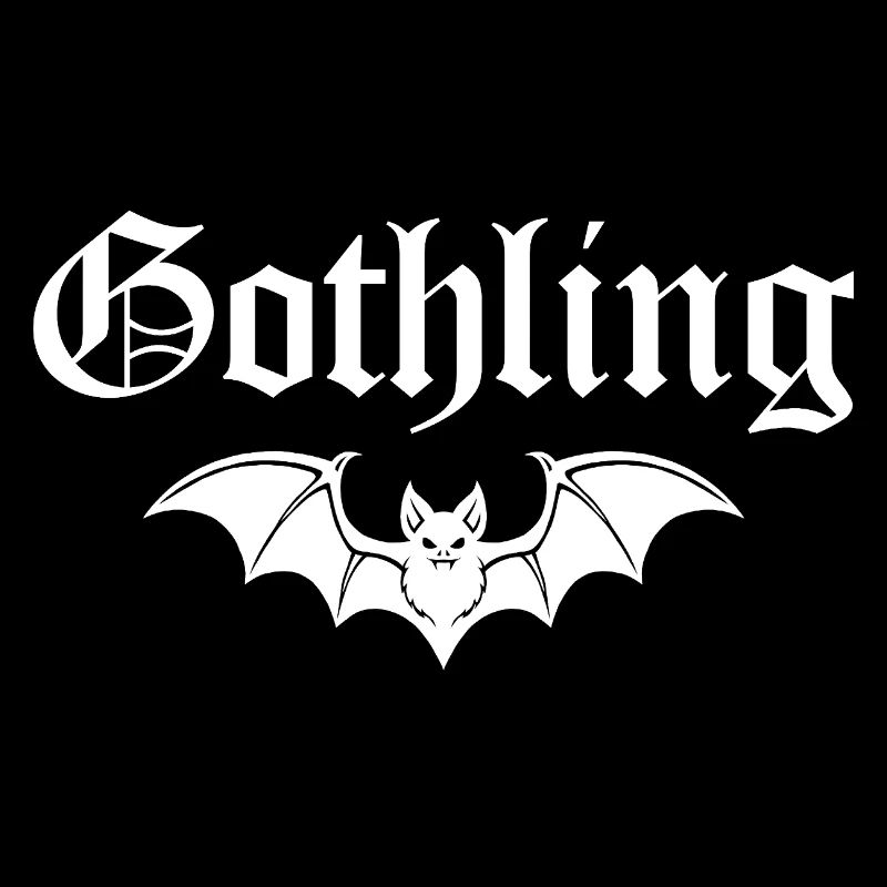 Gothling goth gothic baby rock