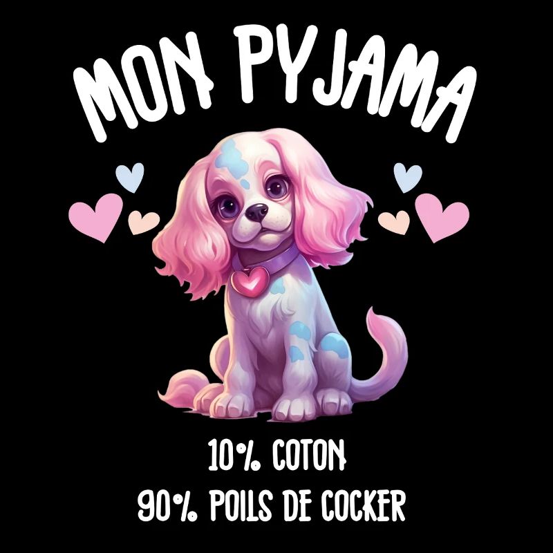 Pyjama Chien Cocker Drôle