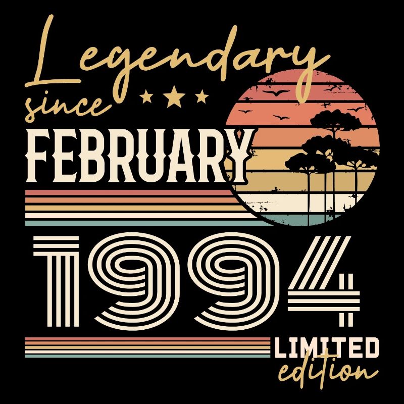 Février 1994 anniversaire 1994 légendes Février