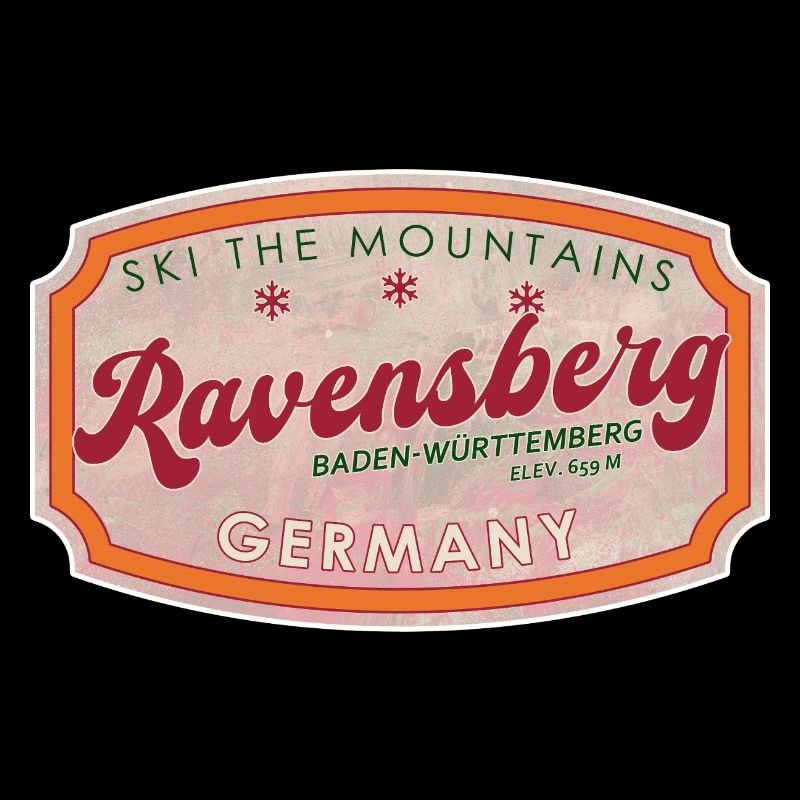 Ravensberg Alpine Ski Vintage Abzeichen