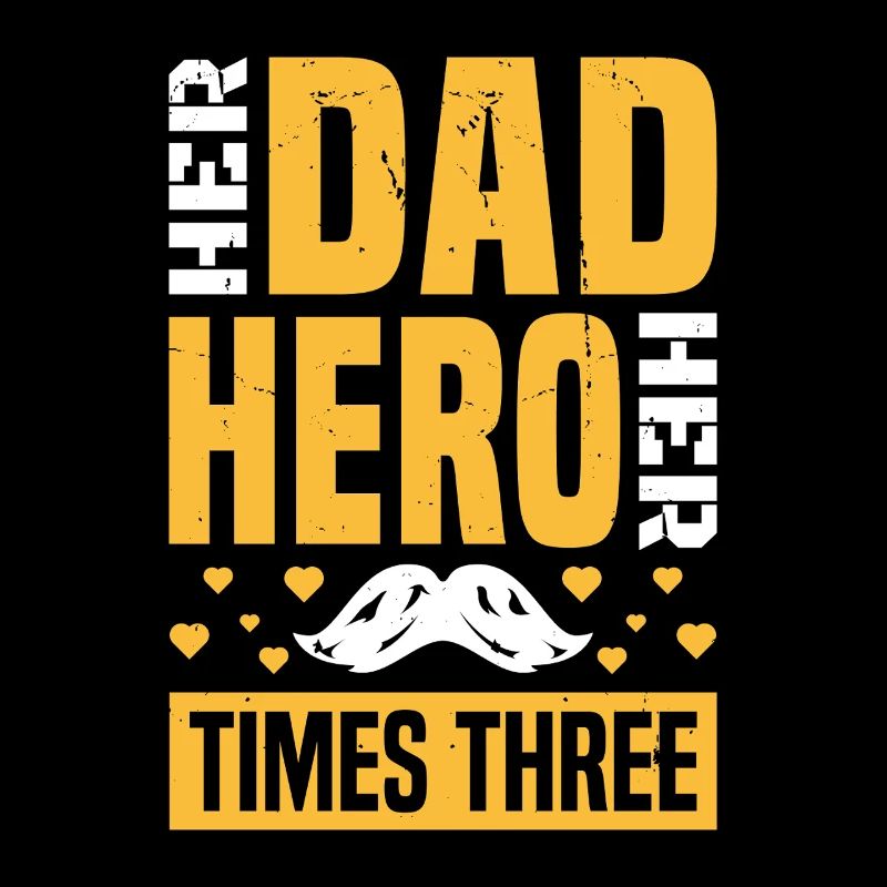 Papa Vater von drei Mädchen Töchtern