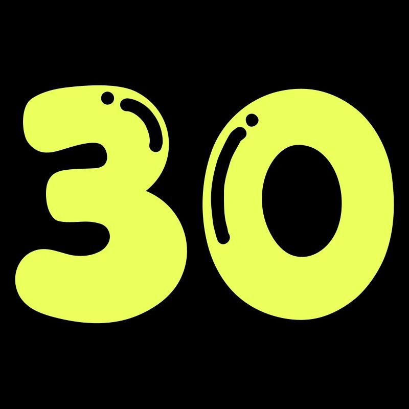 Design néon pour les 30 ans