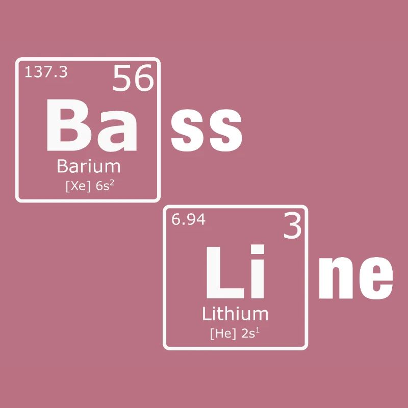 Ligne de basse PSE Éléments du tableau périodique Nerd