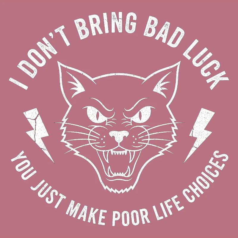 Pech oder Wille Katzen-Spruch