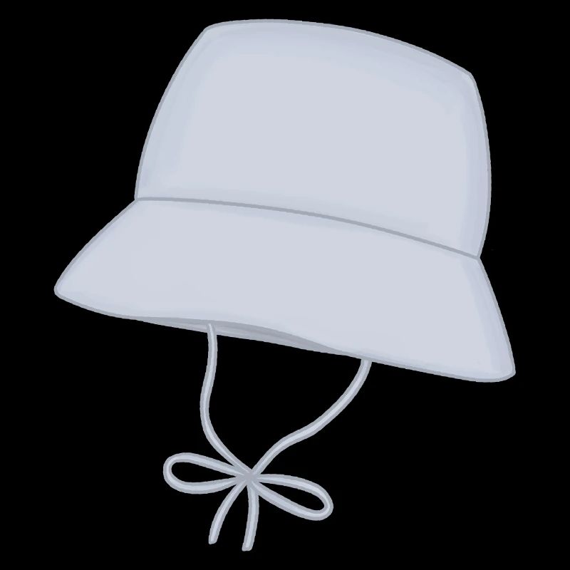 Chapeau à seau pastel avec sangle de menton