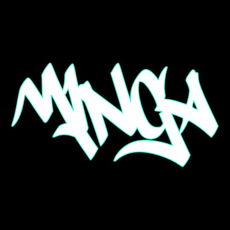 Lettrage Graffiti Mibga Neon