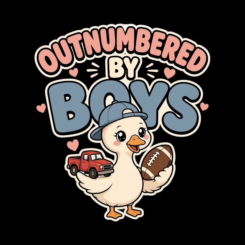 Outnumbered by Boys Duck