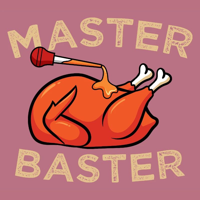 Master Baster Graphique drôle de cuisine BBQ Dinde