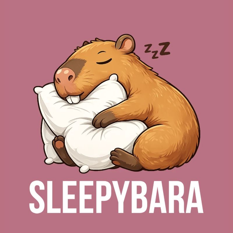 Capybara Sleeping Funny
