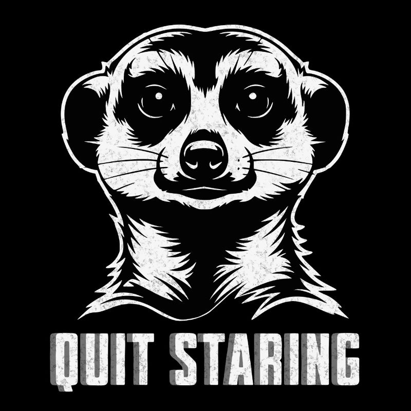 Suricate arrête de fixer - Chemise drôle d’animal