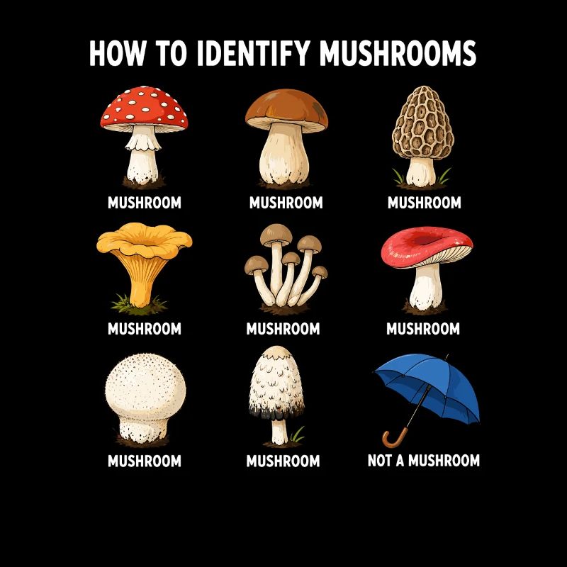 Comment identifier les champignons drôle