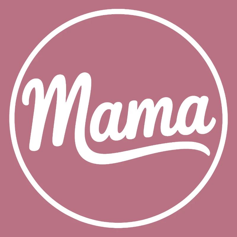 Mama Script Circle Logo T-Shirt
