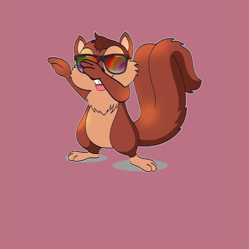 Dabbing squirrel dancing funny gift