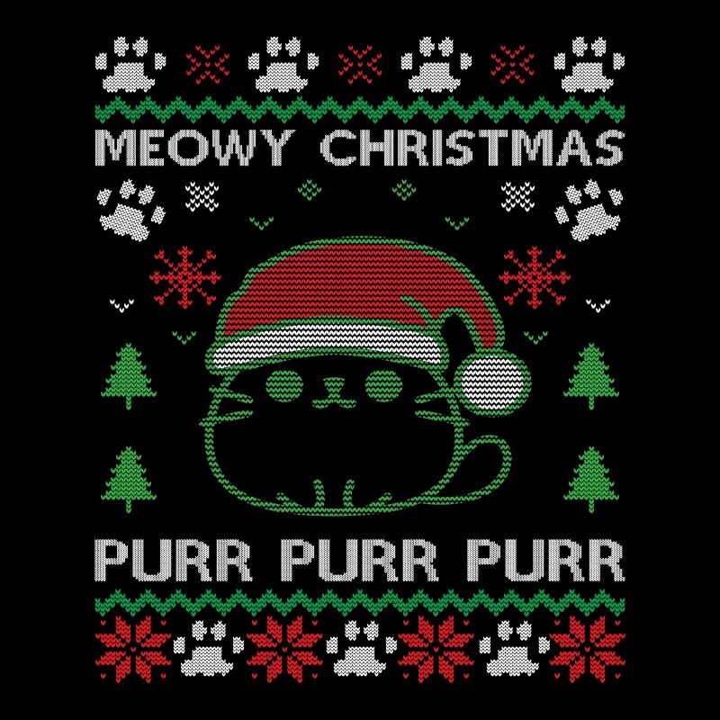 Meowy Christmas Weihnachts Ugly Pullover Katzen