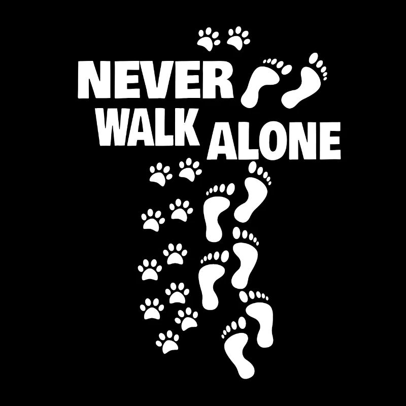 Dog Husband Wife Gassi Go Never Alone Gift