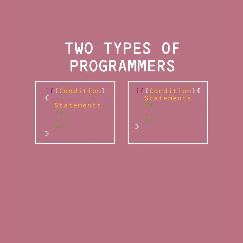 Zwei Arten Programmierer PHP HTML IT Developer