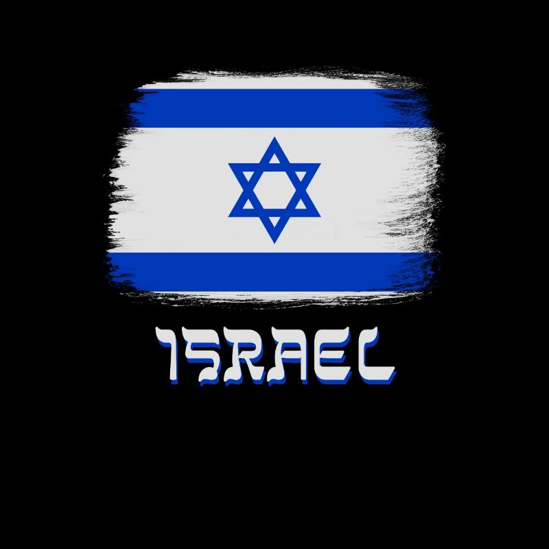 Drapeau d'Israël avec l'étoile de David