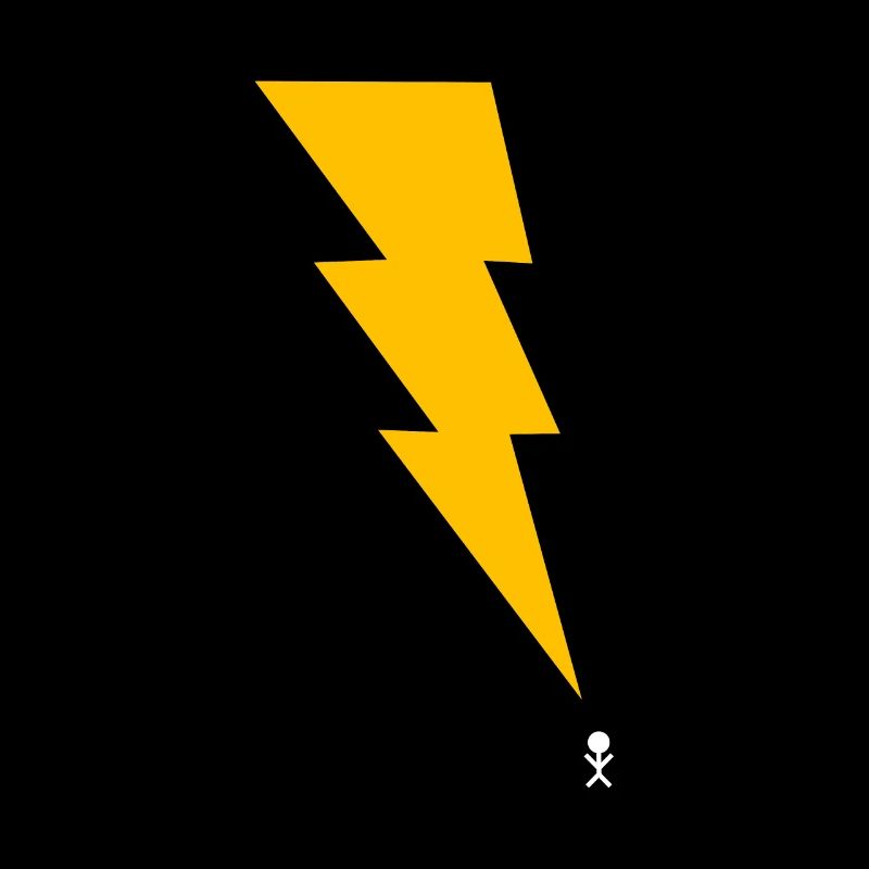 Gewitter - Blitz - Blitzschlag - Strichmännchen 2