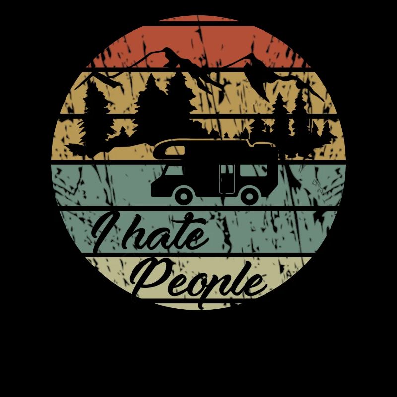 I hate people - camping, camping, gift