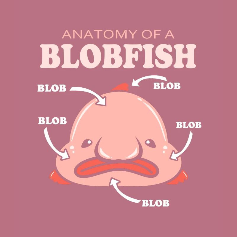 Blobfish Deep Sea Grumpy Introverted Gift
