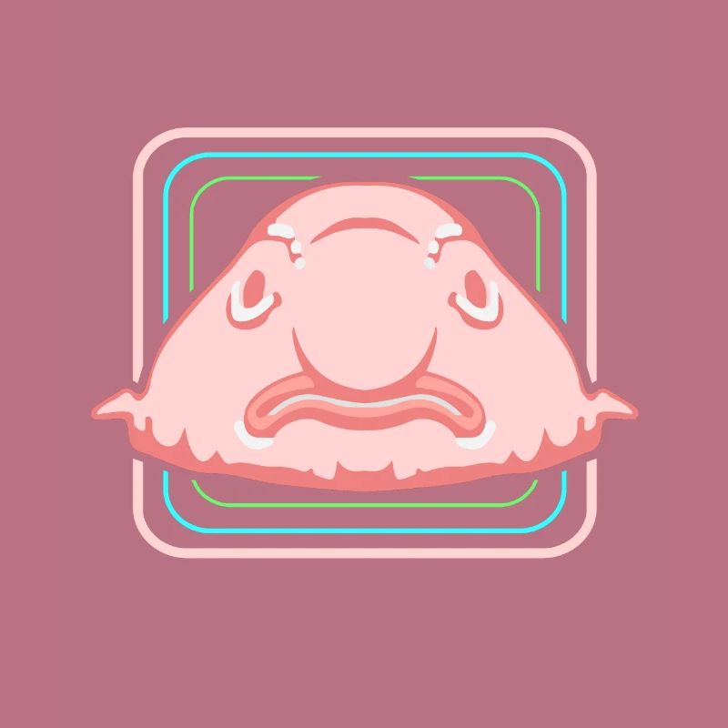 Blobfisch Tiefsee Grumpy Introvertiert Geschenk