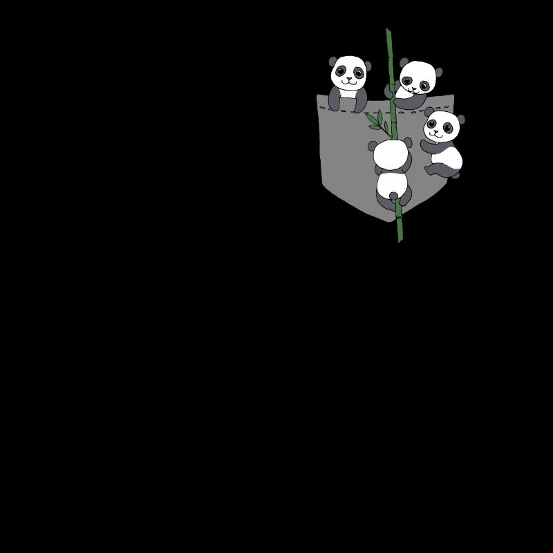Panda in Brusttasche