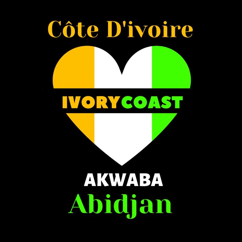 Elfenbeinküste Ivory Coast Akwaba Abidjan Tshirt
