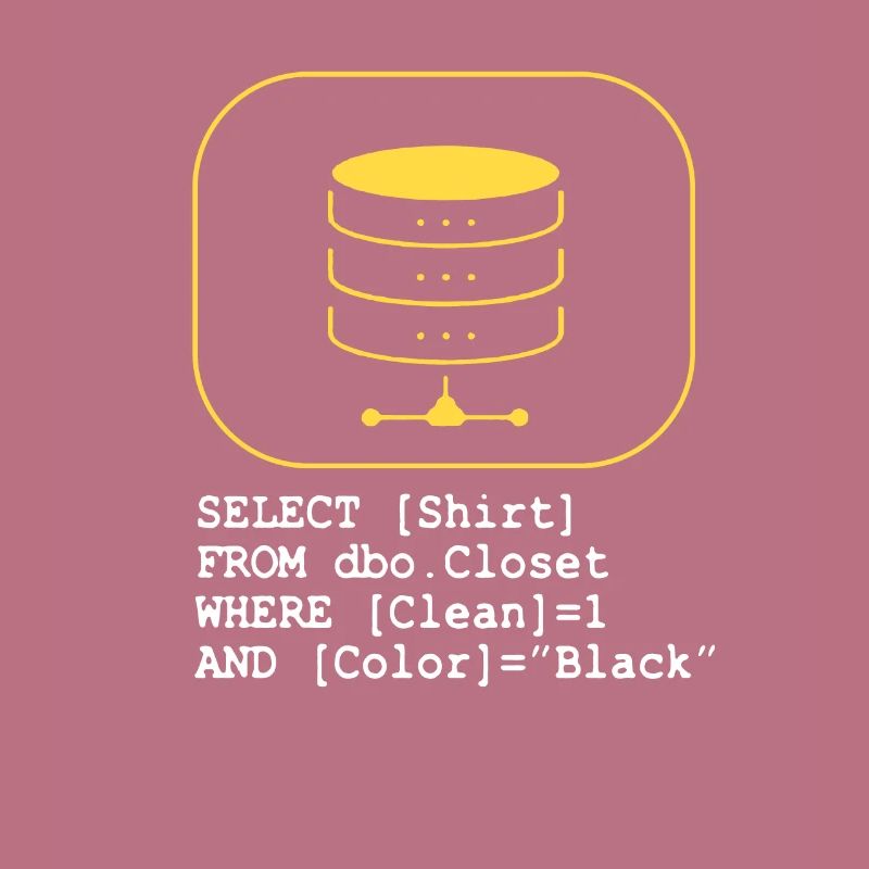 Code Datenbank SQL Sarkasmus Entwickler Geschenk