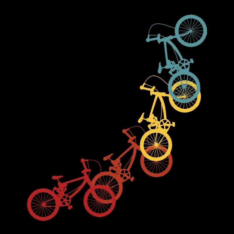 BMX Sprüche Radfahrer Biker Retro Stunt Geschenk