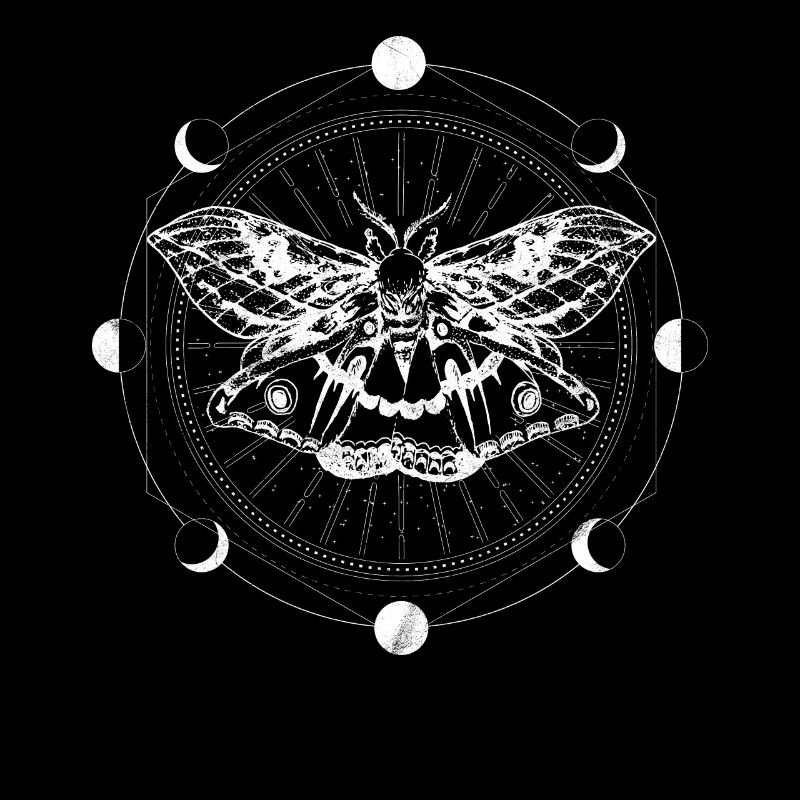 Tarot card reading moth