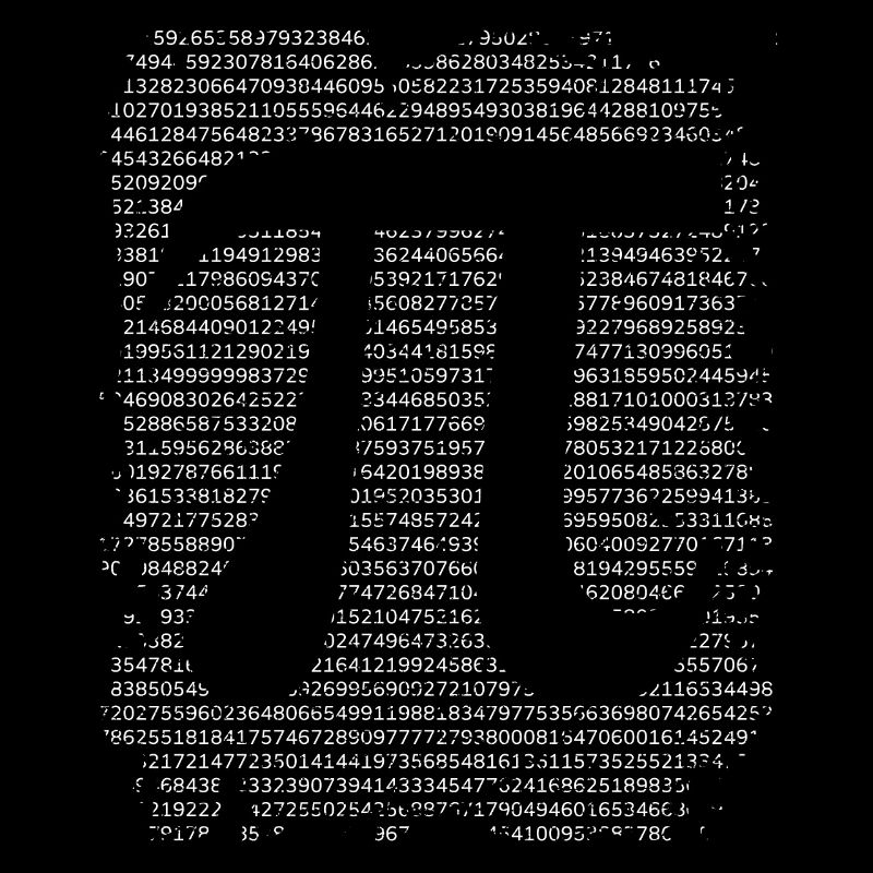 Numéro de cercle Math Pi