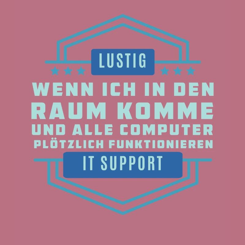 Lustigen Technologiespruch - Tech Support