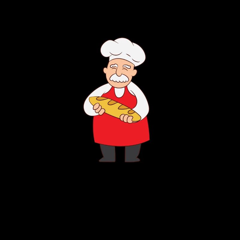 Baker - baker with bread in hand