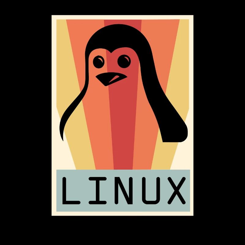 Geek Linux Pinguin PC Nerd IT Experte