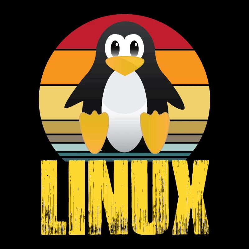 Linux Retro Vintage Geek Style Hacking
