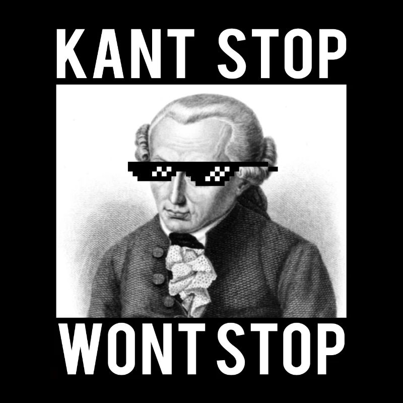 Kant Stop Wont Stop | Meme | Funny | philosophy