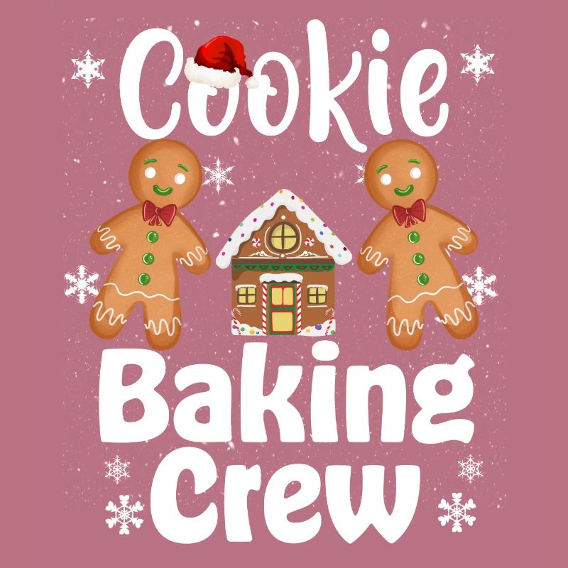 Équipe de cuisson de biscuits de Noël