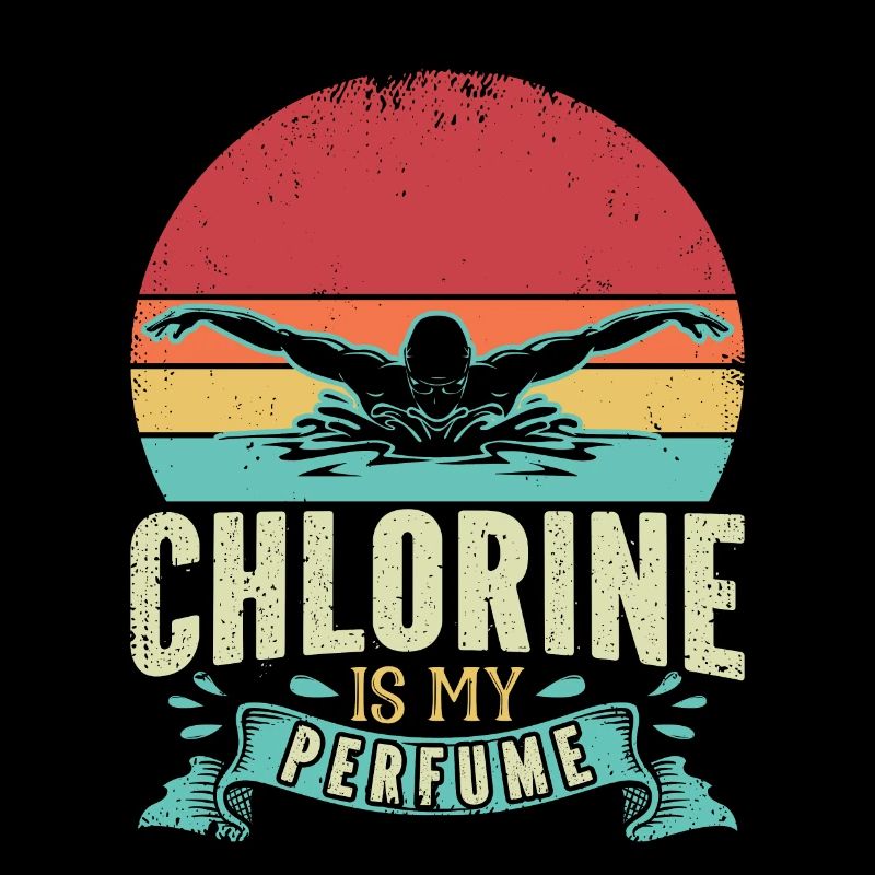 Drôle de nageur Nageur Chlore Est Mon Parfum