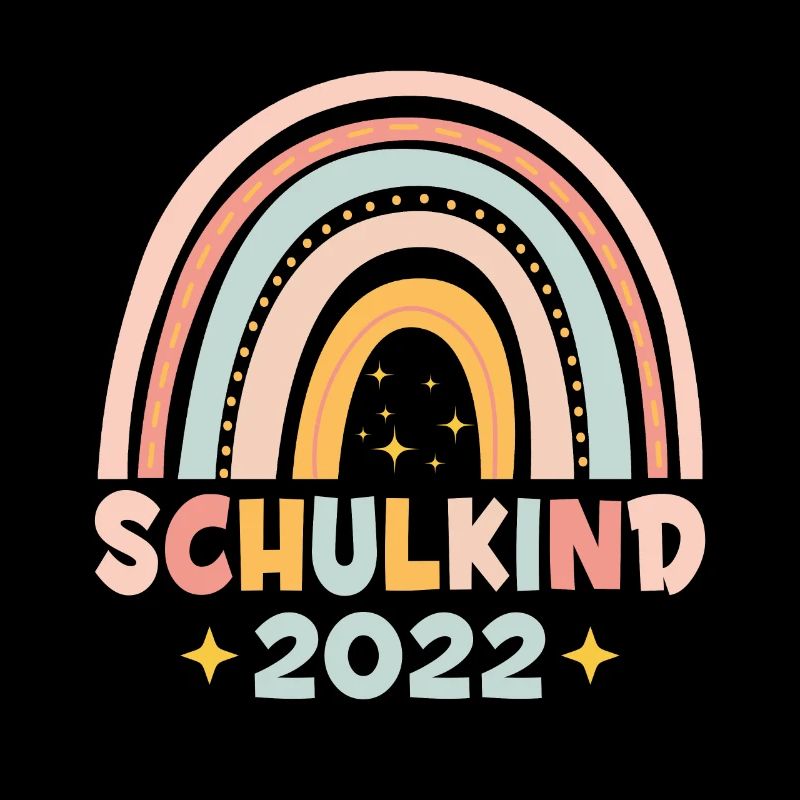Bunter Regenbogen Schulkind 2022