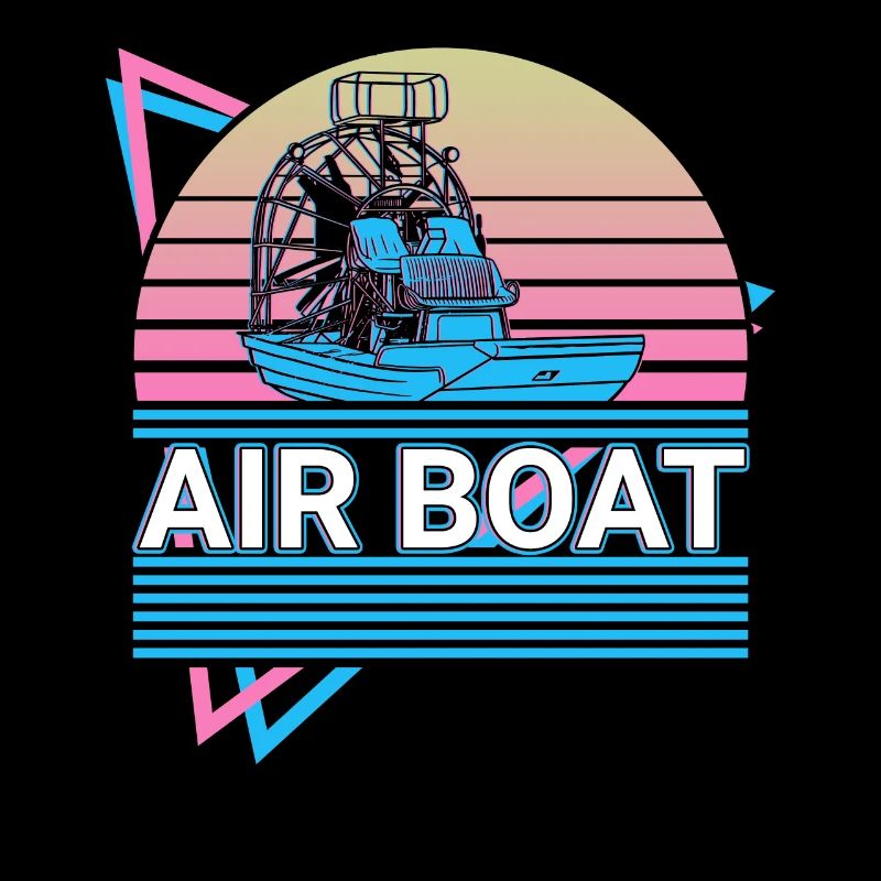 Luftboot Luftbootfahren Fanboot Retro Geschenk