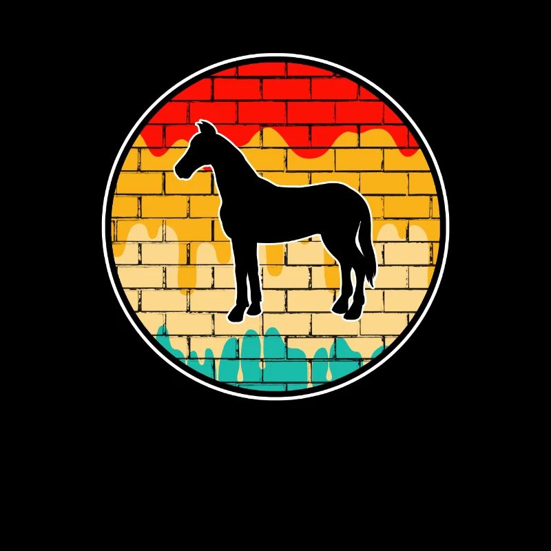 Pferd Retro