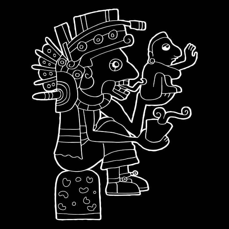 Mictlantecuhtli Gott des Todes Azteken Gott Maya I