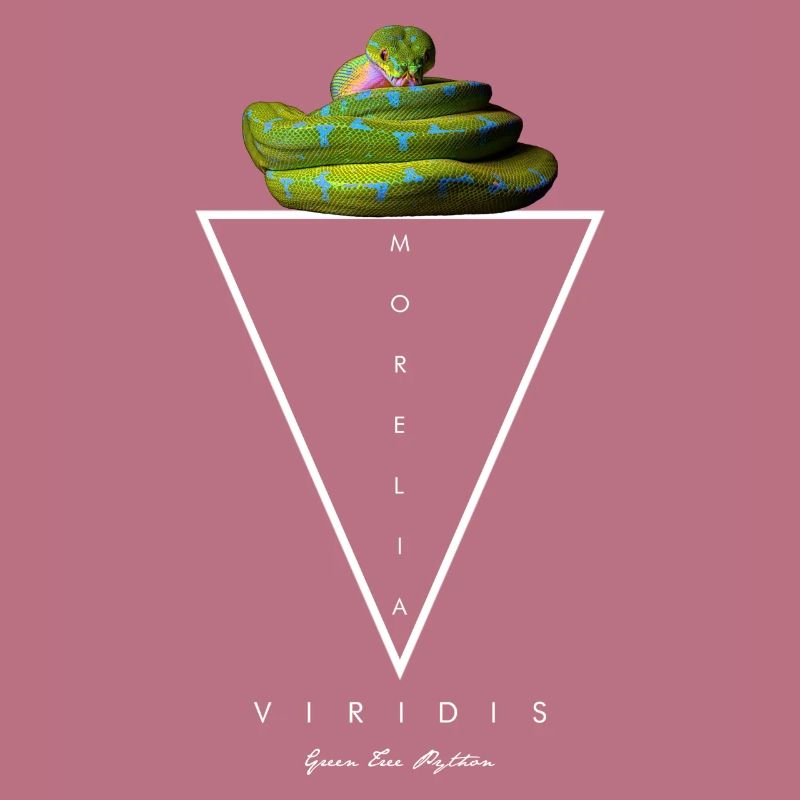 Grüner Baum Python Modern Geometric