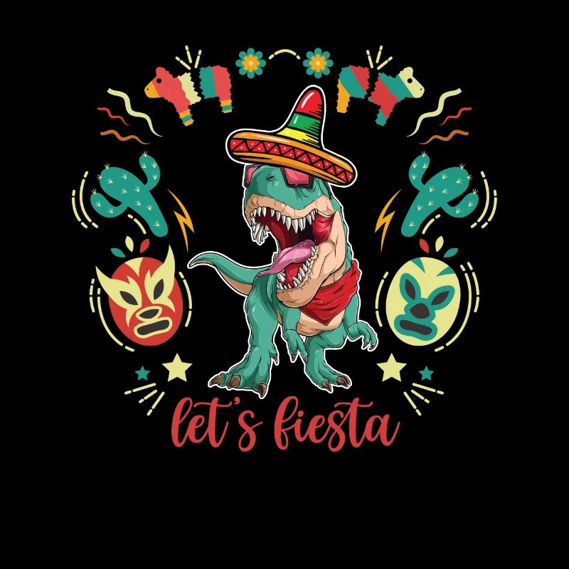 Mexicain Trex Sombrero Cinco De Mayo