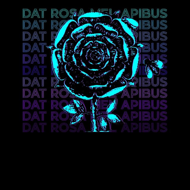 Dat Rosa Mel Apibus Rosenkreuzer-Emblem Geschenk