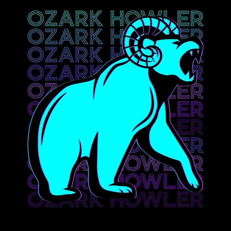 Ozark Howler Cryptid Cryptozoology Retro