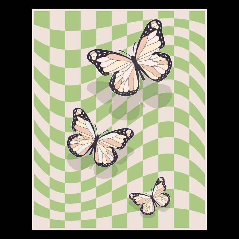 Papillons esthétiques pastel danois