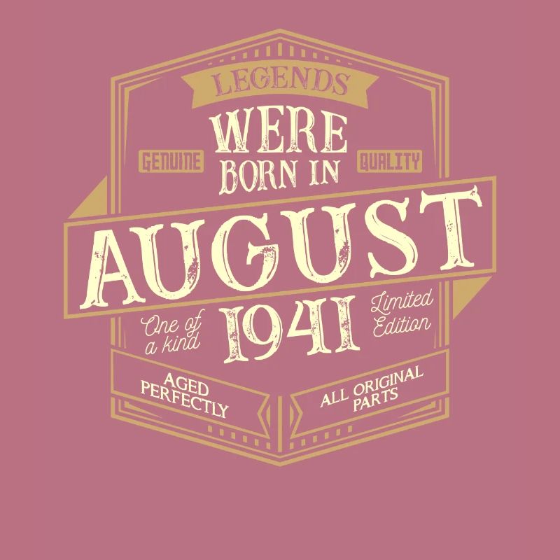 August 1941 Geburtstag Mann