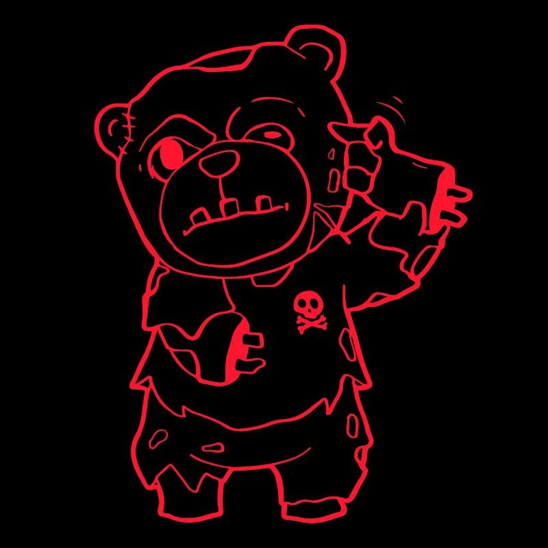 Zombiecore Ästhetisch Zombie Bär Pastell Goth
